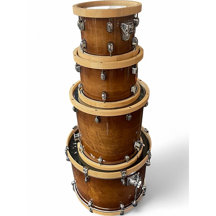 TAMA Used TAMA 4 Piece SLP Antique Burst Drum Kit.gc