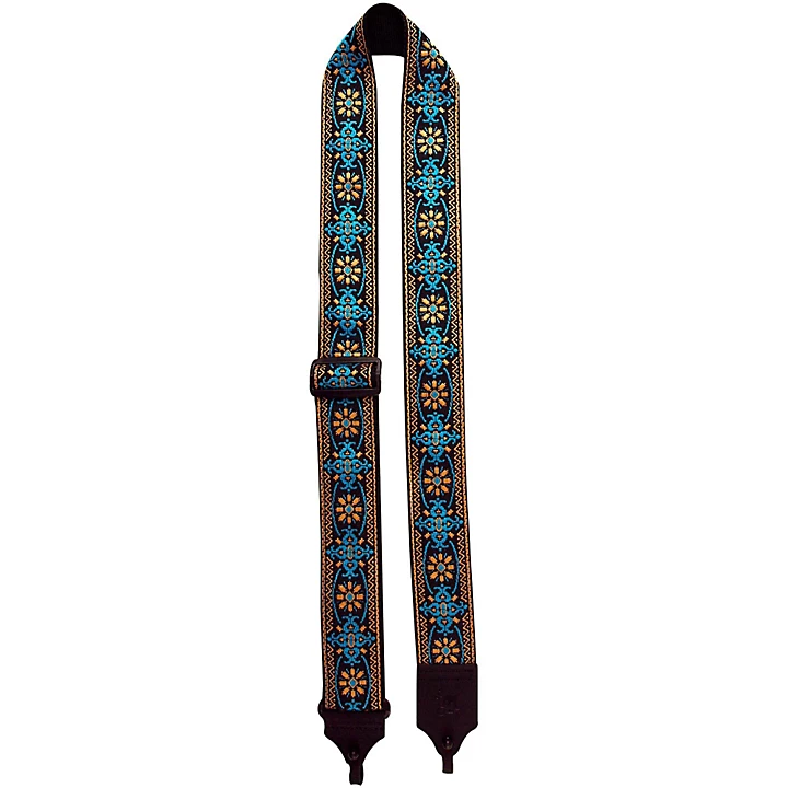 2 Retro Style Cotton Banjo Strap Turquoise