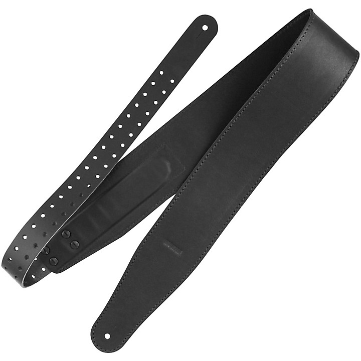 Raw V Nappa Guitar Strap Black
