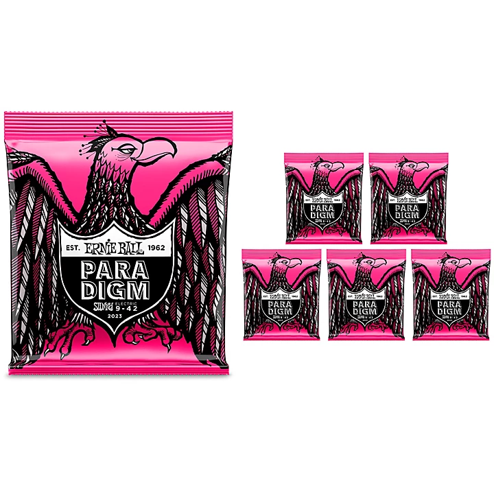 Paradigm Super Slinky Electric Guitar Strings 6 Pack