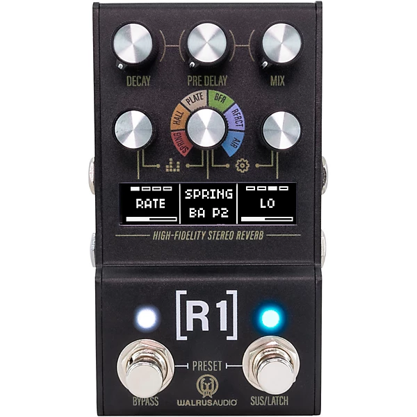 Walrus Audio Mako Series R1 High Fidelity Reverb MKII Black