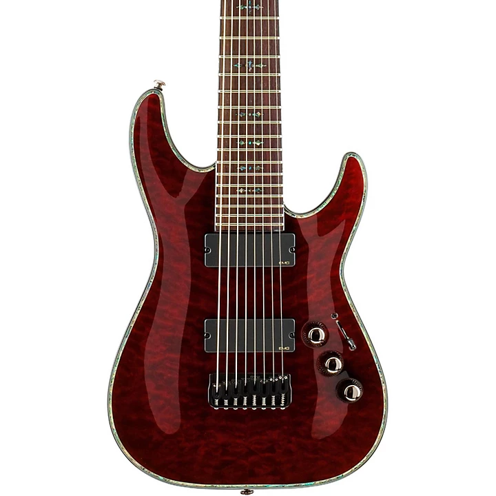 Schecter Guitar Research Hellraiser C 8 Electric Guitar Black Cherry