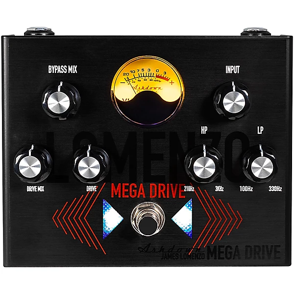 James LoMenzo Signature Mega Drive Bass Effects Pedal Black