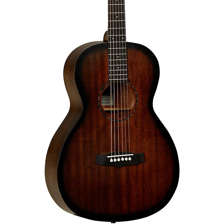 Crossroads Parlor Mahogany Acoustic Guitar Whiskey Barrel Burst