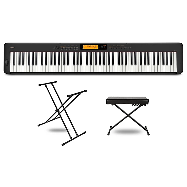 CDP S360 Digital Piano With X Stand and Bench Black Essentials