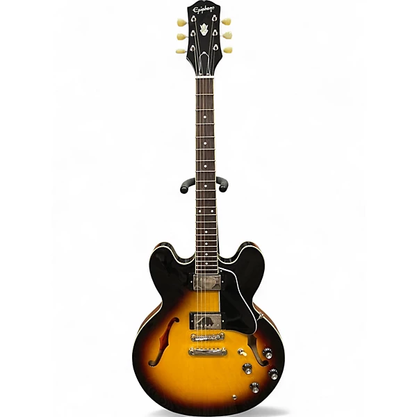 Used Epiphone ES335 Vintage Sunburst Hollow Body Electric Guitar
