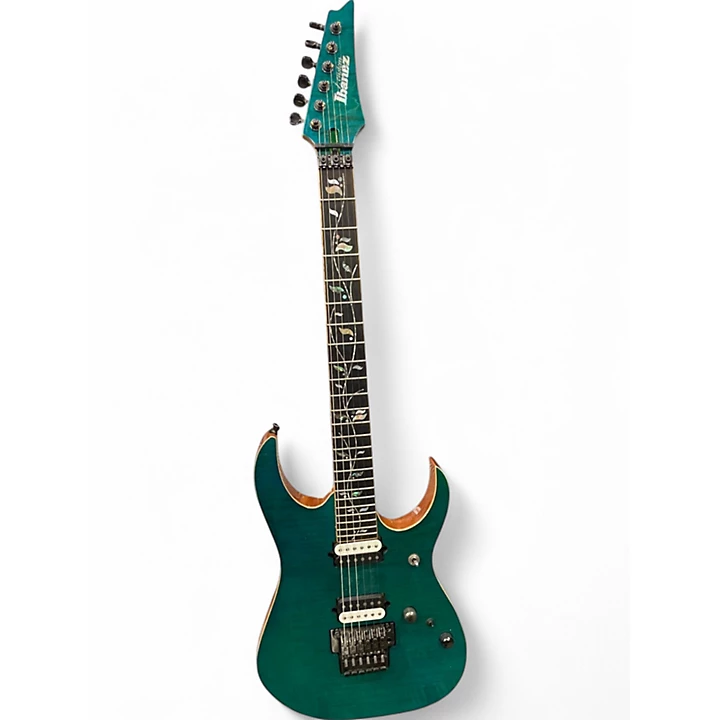Ibanez Used 2021 Ibanez RG8520 GE Emerald Green Solid Body Electric Guitar.gc