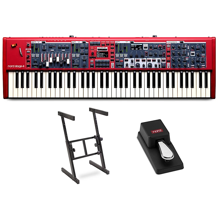 Stage 4 Compact 73 Key Keyboard With Z Stand and Nord Single Pedal