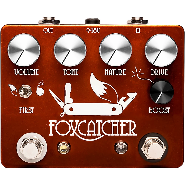 Foxcatcher Overdrive Boost Effects Pedal