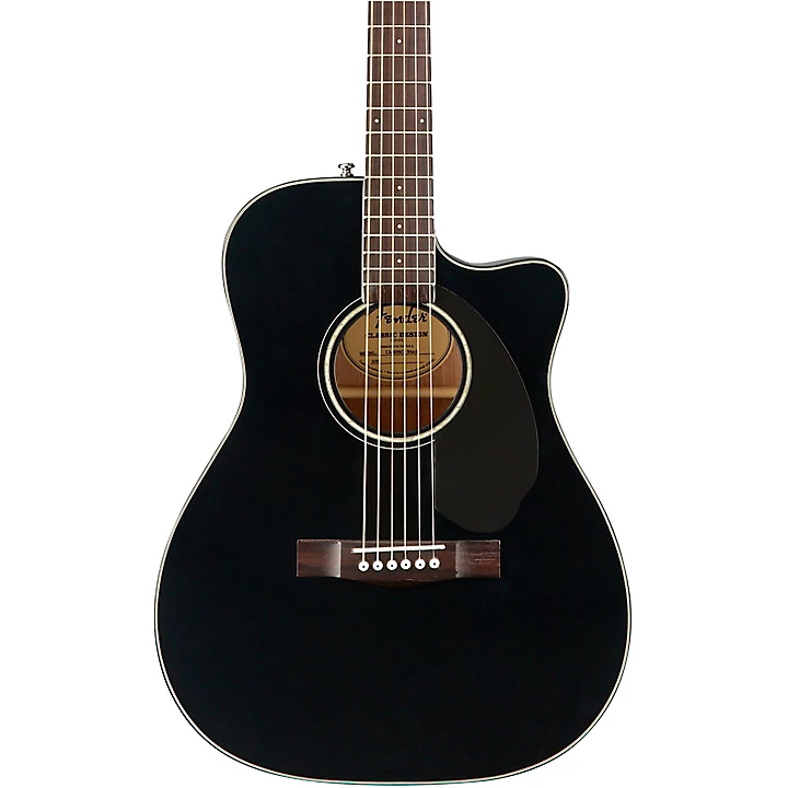 Fender CC 60SCE Concert Acoustic Electric Guitar Black