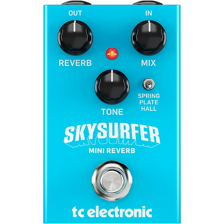 Skysurfer Mini Reverb Effects Pedal Sky Blue