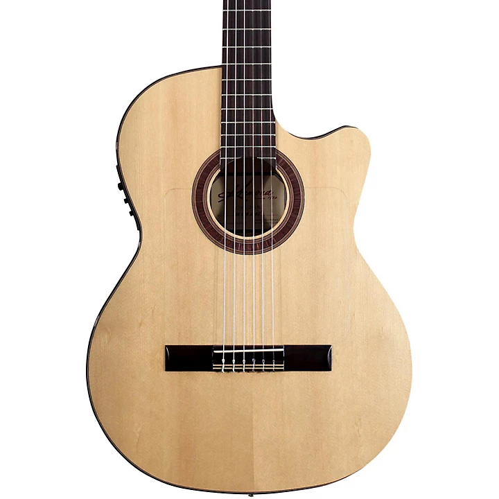 Rosa Luna Flamenco Acoustic Electric Nylon Guitar Natural