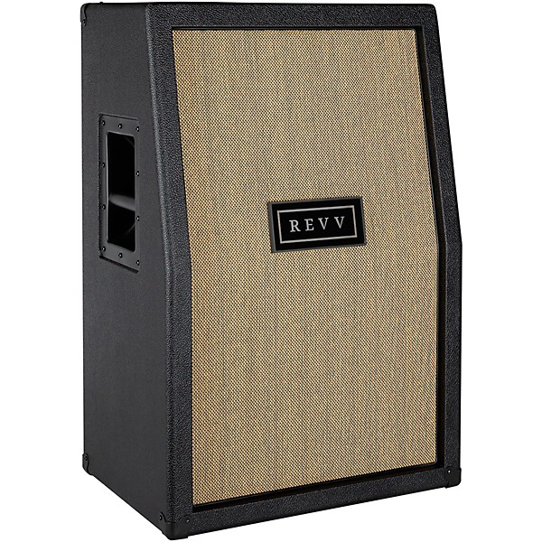 2x12 Slant Vertical Speaker Cabinet Black