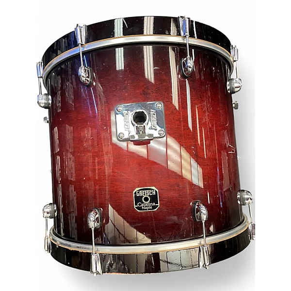 Gretsch Drums Used Gretsch Drums 4 Piece Catalina Maple Gloss Cherry Burst Drum Kit.gc