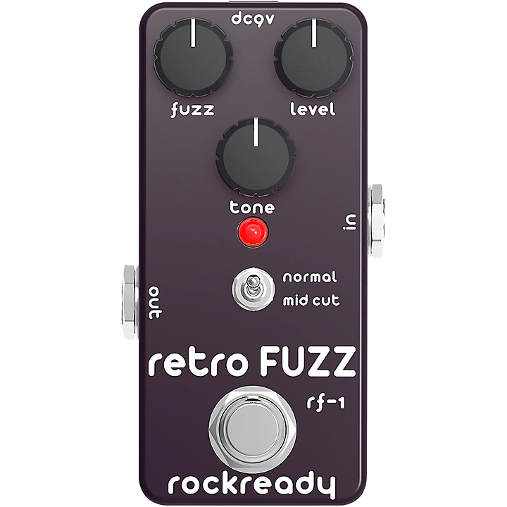 Retro Fuzz Mini Guitar Effect Pedal Black