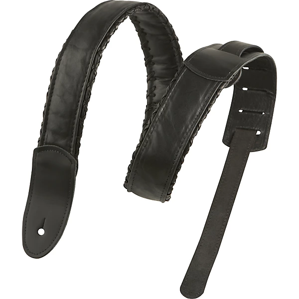 Handlaced Guitar Strap Black Black