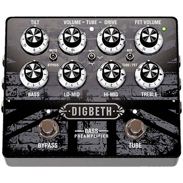 Laney Digbeth Series Bass Pre Amp Effects Pedal Black