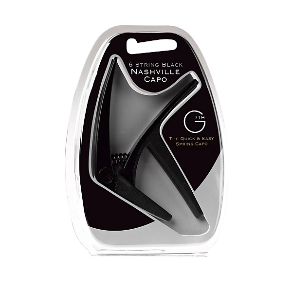 Nashville Spring Operated Guitar Capo Black