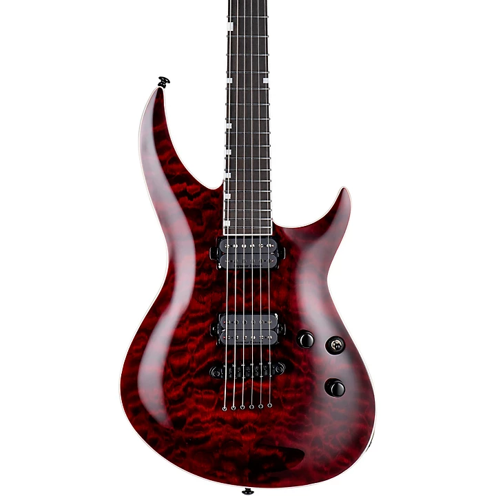 ESP LTD H3 1000 Quilted Maple Electric Guitar See Thru Black Cherry