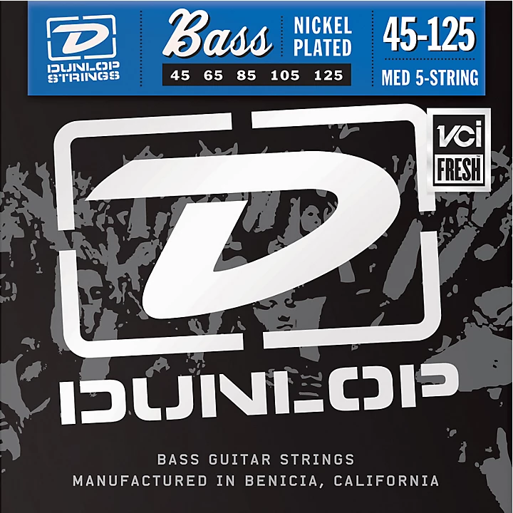 Nickel Plated Steel Bass Strings Medium 5 String