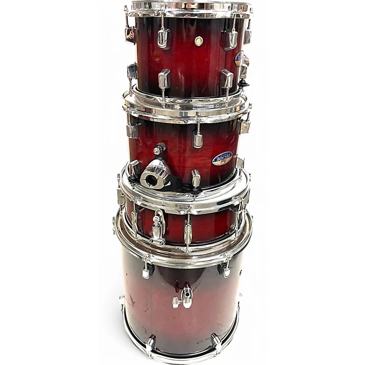 Pearl Used Pearl 5 Piece Decade Maple Red Burst Drum Kit.gc