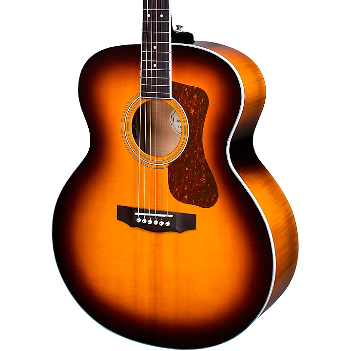 Guild F 250E Deluxe Jumbo Acoustic Electric Guitar Antique Sunburst