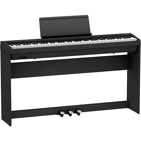 FP 30X Digital Piano with Matching Stand and Pedalboard Black