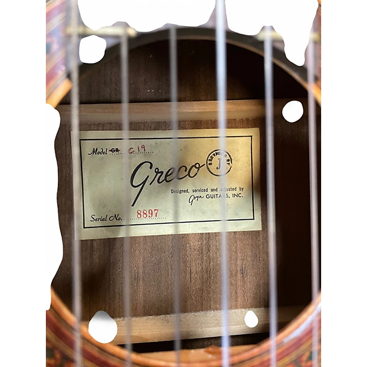Vintage 1960s Greco GR C19 Natural Classical Acoustic Guitar
