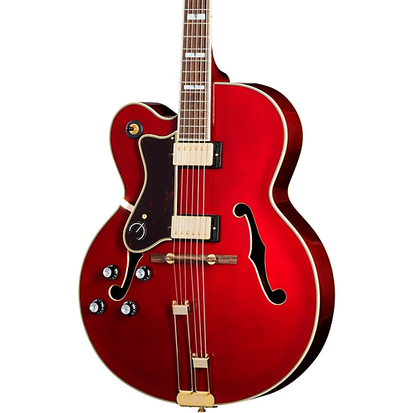 Broadway Left Handed Hollowbody Electric Guitar Wine Red