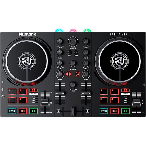 Party Mix II DJ Controller with Built In Light Show