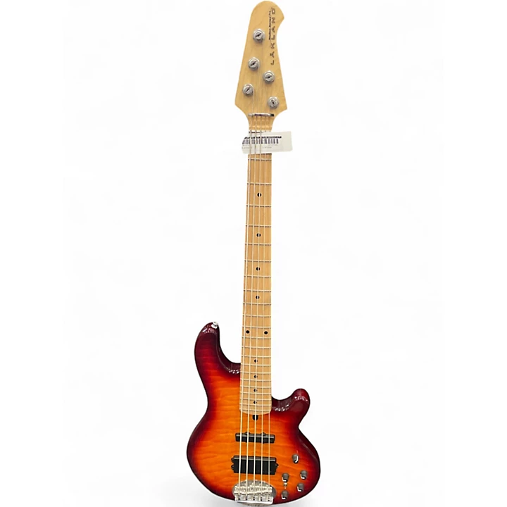 Used Lakland 55 02 Skyline Series 5 String SUNBURST Electric Bass Guitar