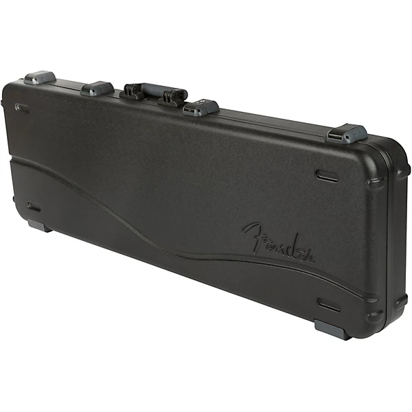 Deluxe Molded ABS P J Bass Guitar Case Black Gray Silver