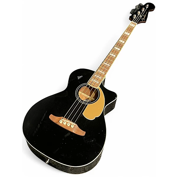 Used 2021 Fender Kingman 4 String Black Acoustic Bass Guitar