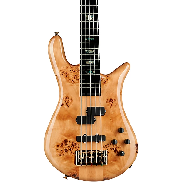 Euro 5 Custom 5 String Electric Bass Natural Gloss