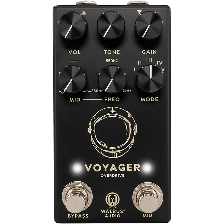 Voyager Pre Amp Overdrive MKII Effects Pedal Black