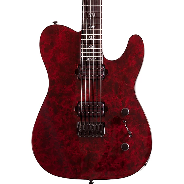 Schecter Guitar Research PT Apocalypse 6 String Electric Guitar Red Reign