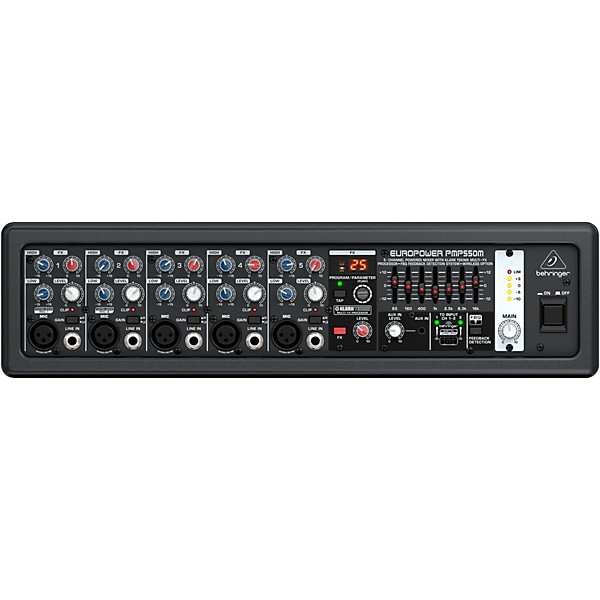 Behringer EUROPOWER PMP550M 5 Channel 500W Powered Mixer Level 2