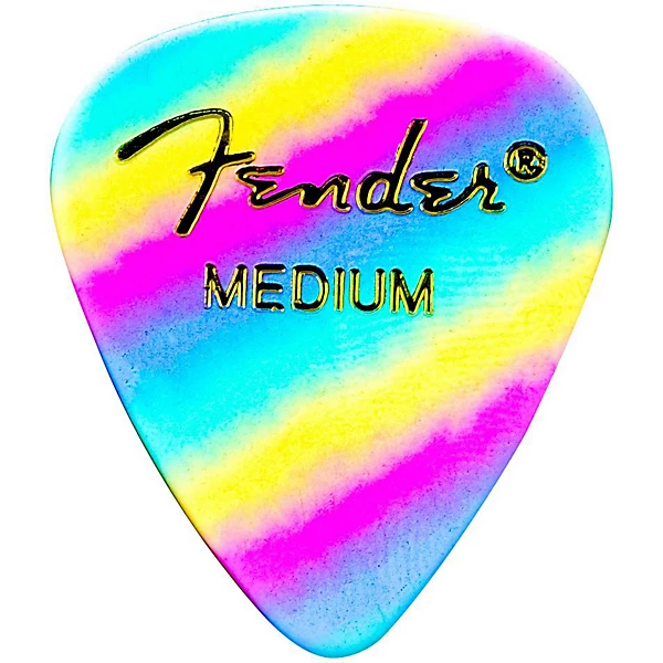 351 Shape Premium Picks Thin Rainbow Celluloid