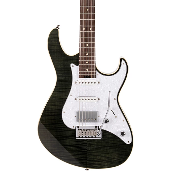 G280 Select Flame Top Electric Guitar Transparent Black