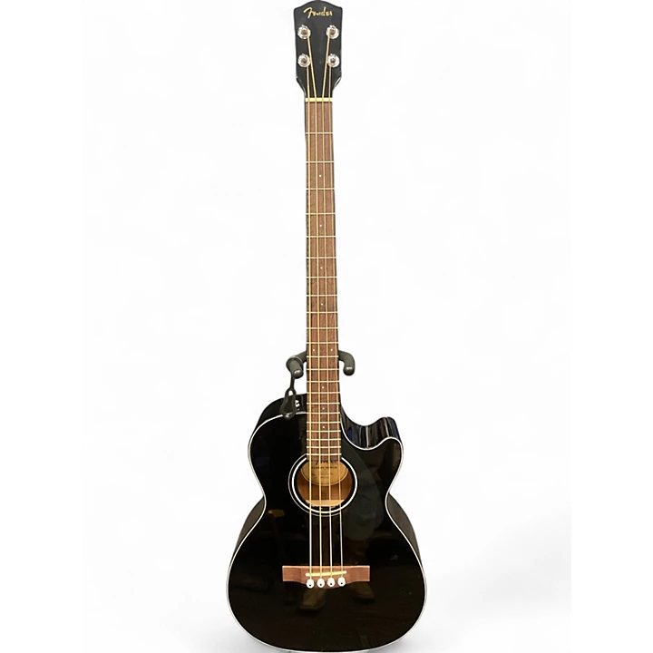 Used Fender CB 60SCE Black Acoustic Bass Guitar