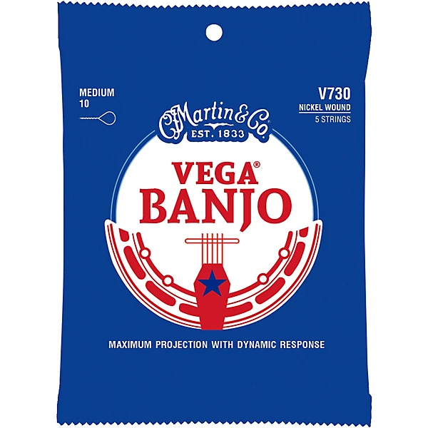 Vega Banjo V730 Nickel Wound 5 Strings Medium 10