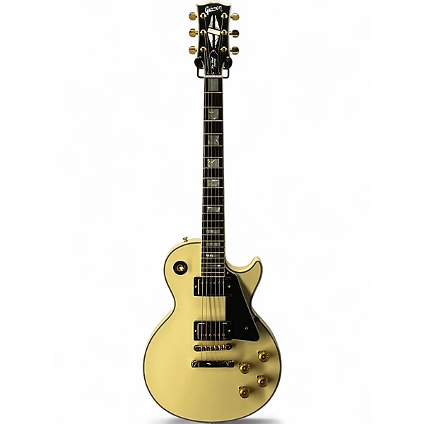 Used Gibson '74 Les Paul Custom Reissue Cream Solid Body Electric Guitar
