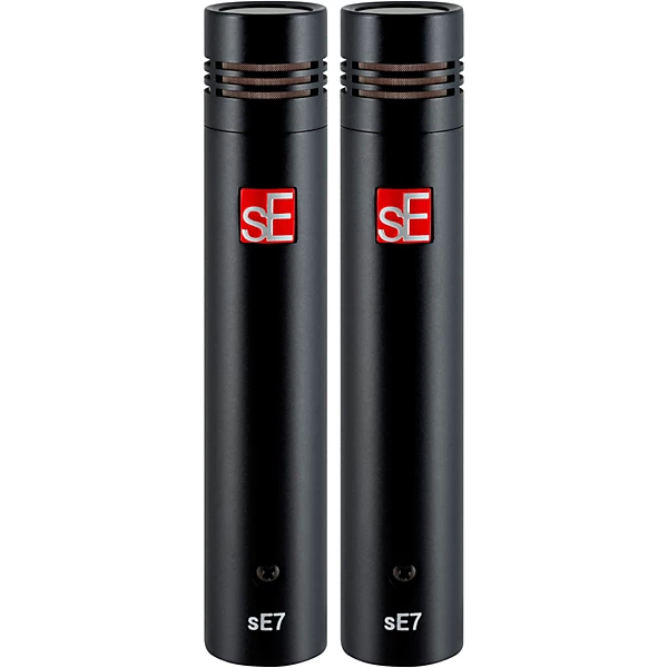 sE7 Small Diaphragm Condenser Microphone Matched Pair Black