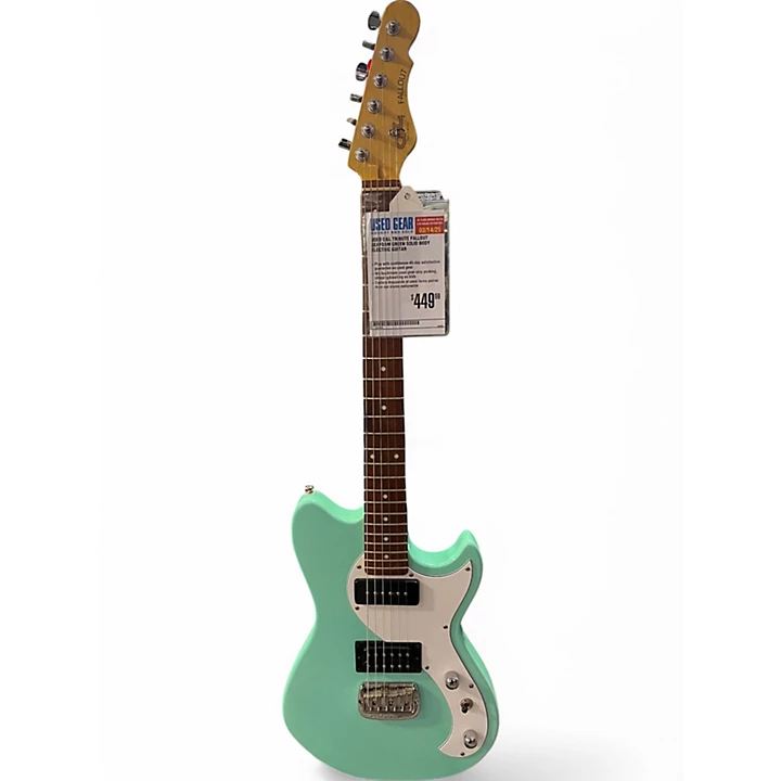 Used G&L Tribute Fallout Seafoam Green Solid Body Electric Guitar