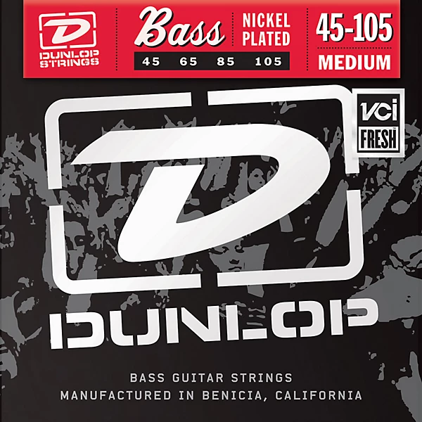 Nickel Plated Steel Bass Strings Medium