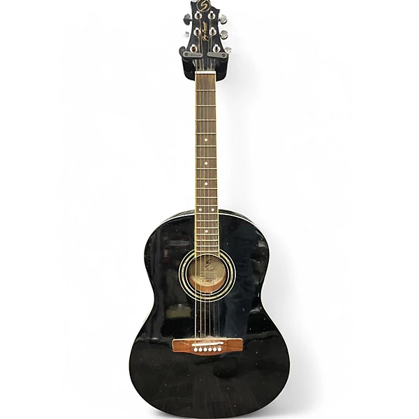 Used Samick ST9 1/BK Black Acoustic Guitar