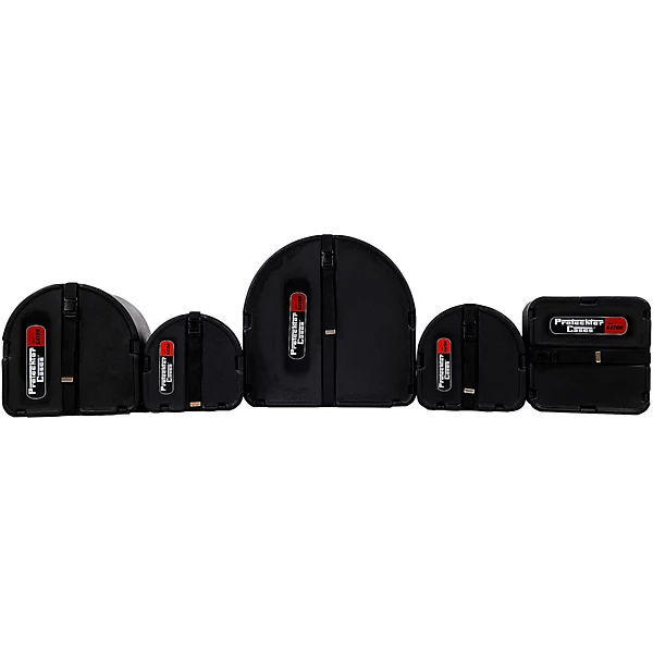 5 piece Molded Classic Series Drum Case Set Black