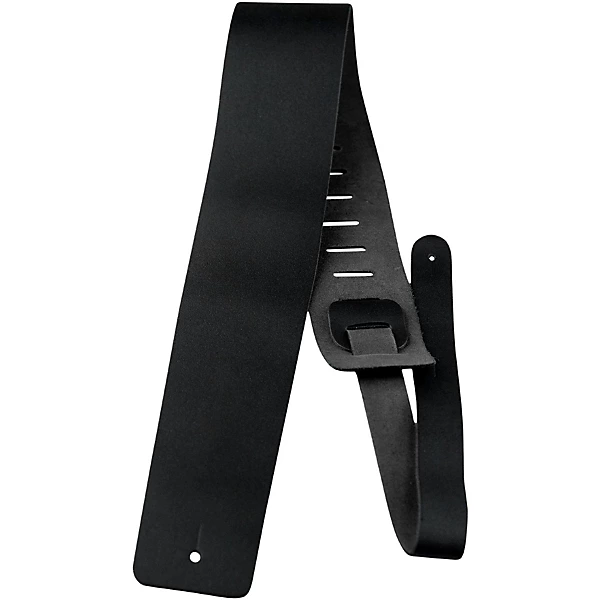 35 Basic Leather Guitar Strap Black 39 to 58 in