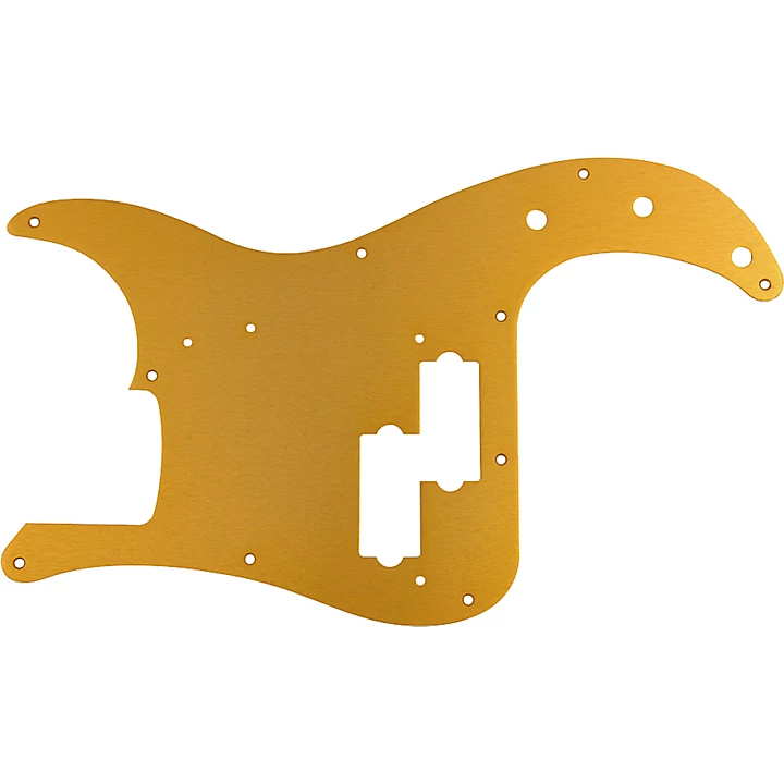 57 Precision Bass 10 Hole Pickguard Gold Anodized