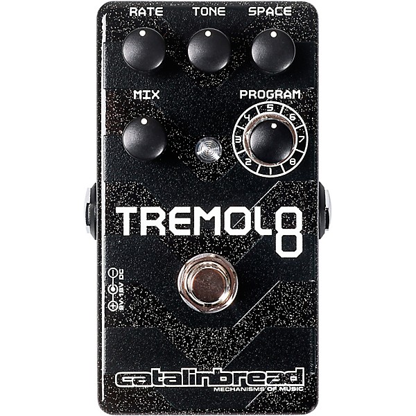 Tremolo 8 Effects Pedal Sparkle Black